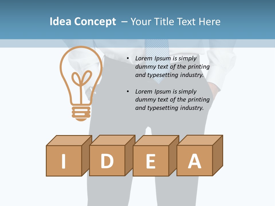 Cut Out Personal Only PowerPoint Template