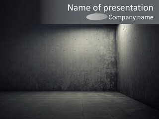 Crack Concrete Design PowerPoint Template