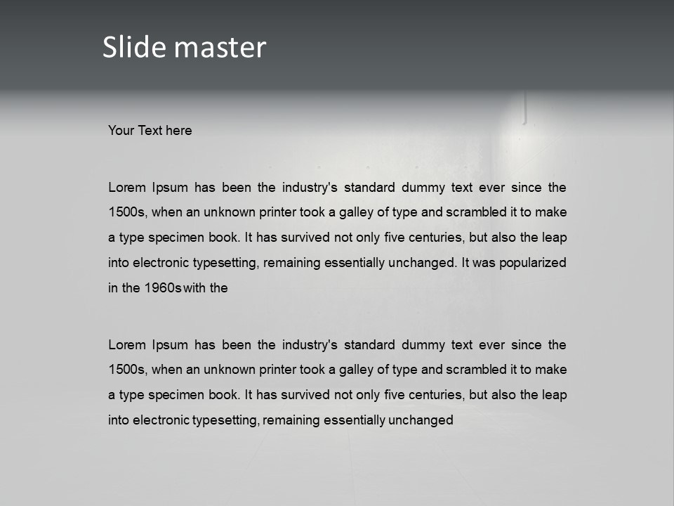 Crack Concrete Design PowerPoint Template