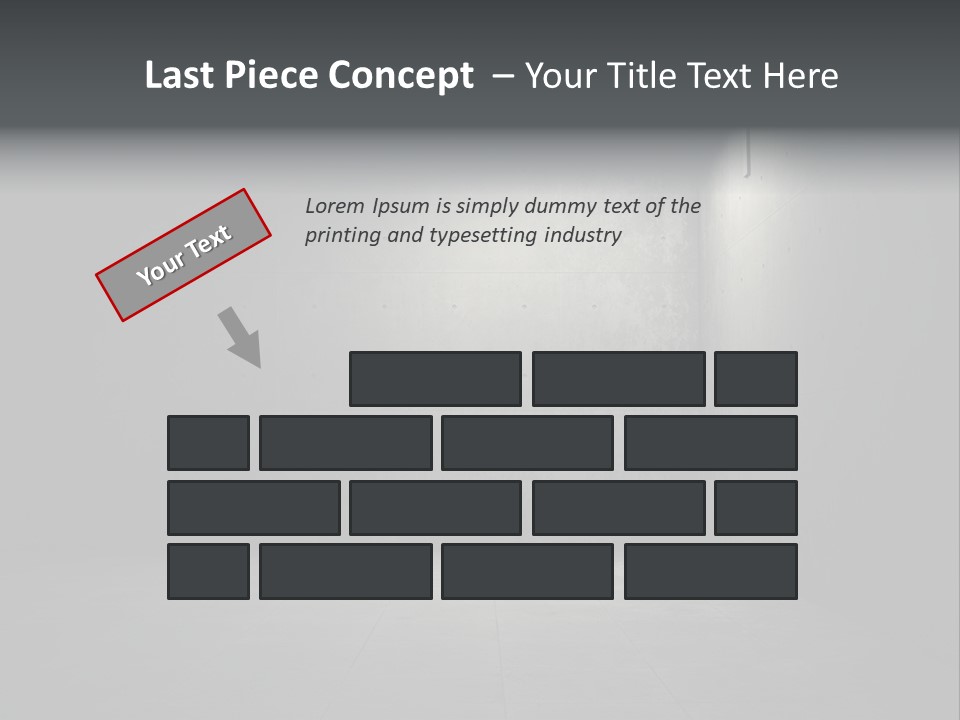Crack Concrete Design PowerPoint Template