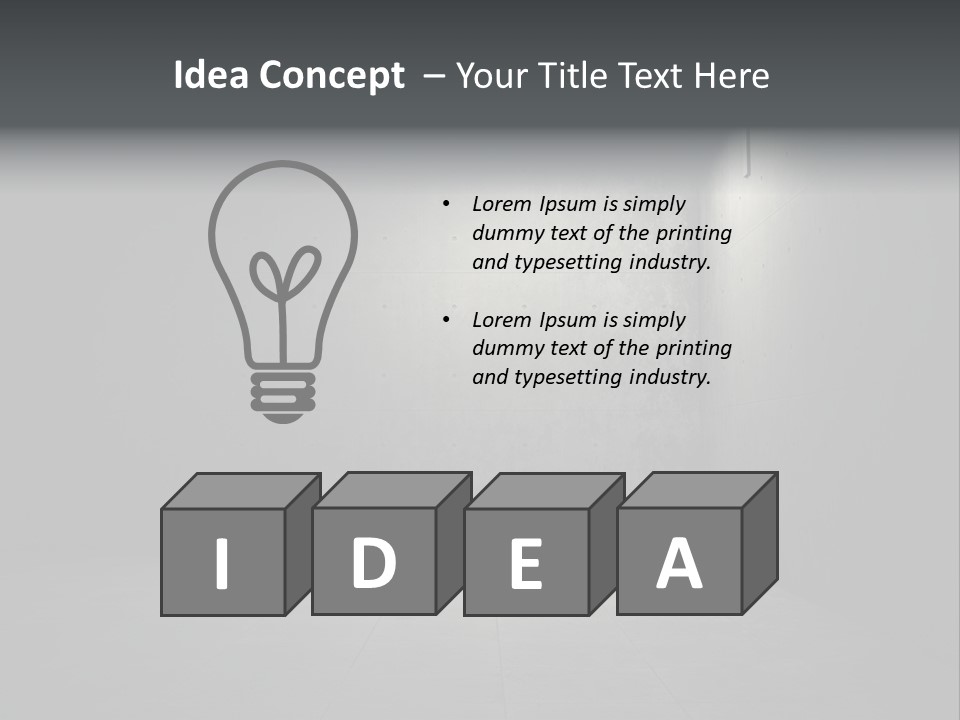 Crack Concrete Design PowerPoint Template