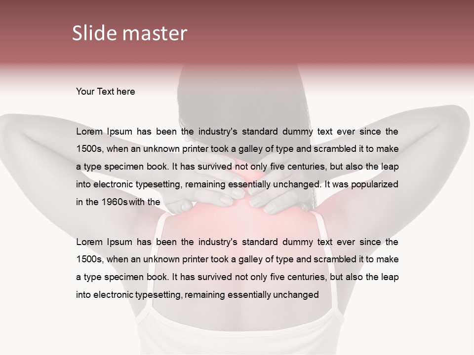 Illness Woman Fatigue PowerPoint Template