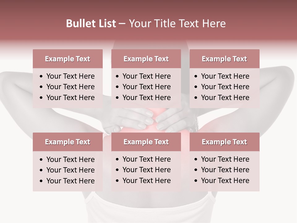 Illness Woman Fatigue PowerPoint Template