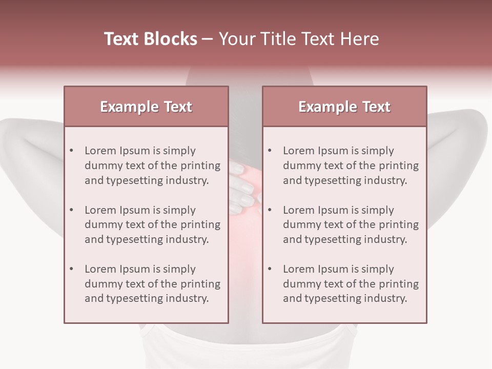Illness Woman Fatigue PowerPoint Template