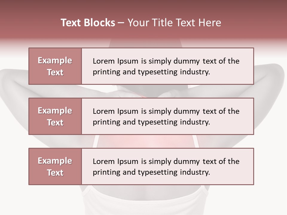 Illness Woman Fatigue PowerPoint Template