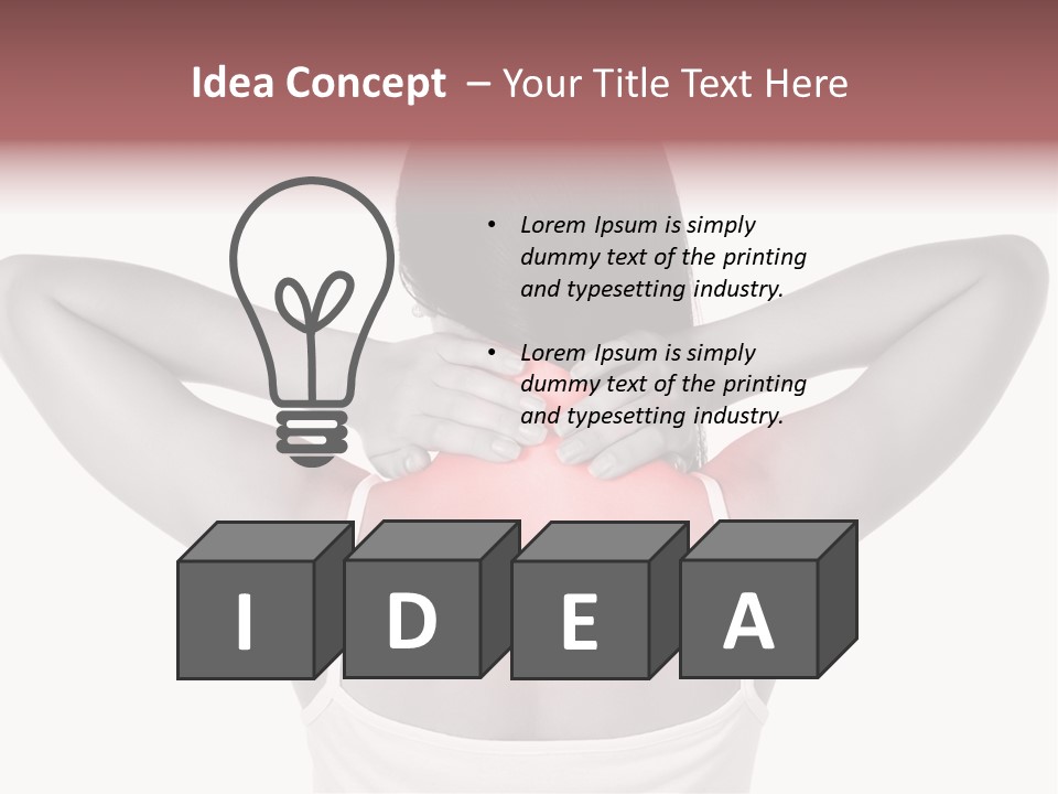 Illness Woman Fatigue PowerPoint Template