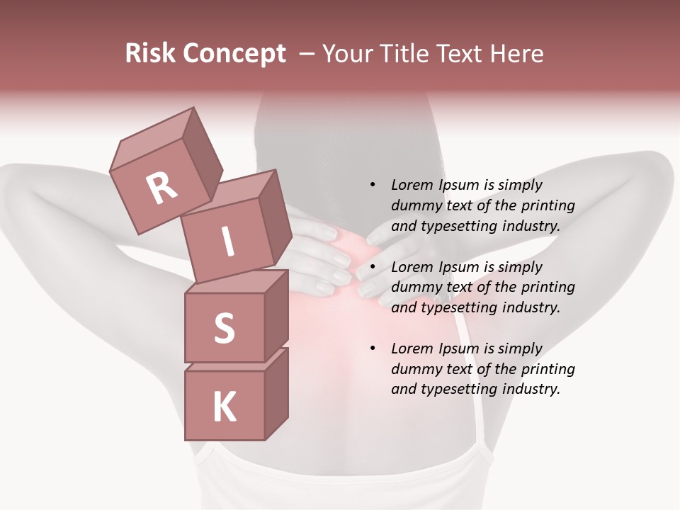 Illness Woman Fatigue PowerPoint Template