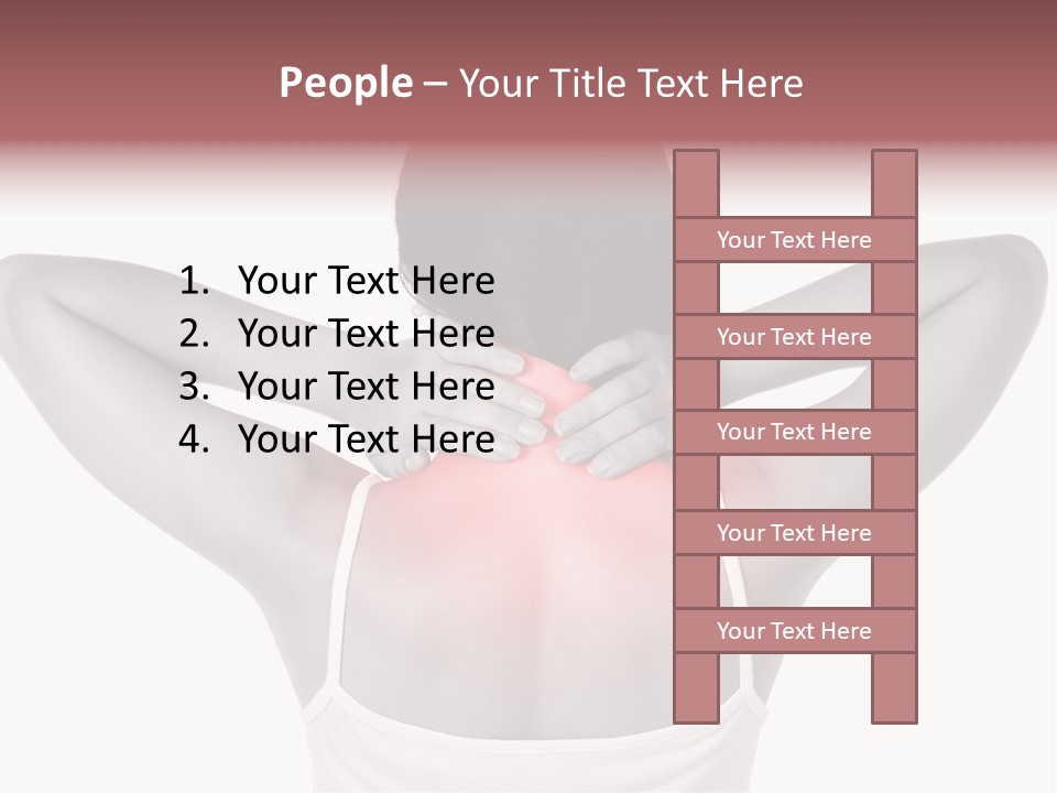 Illness Woman Fatigue PowerPoint Template