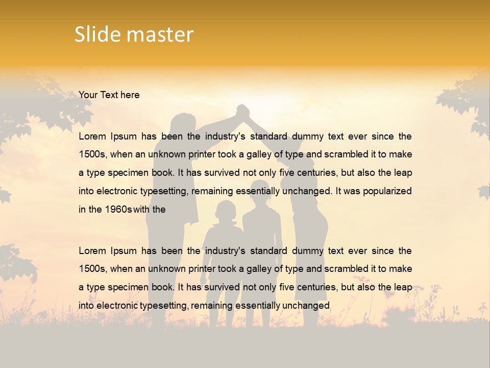 Home Mother Save PowerPoint Template