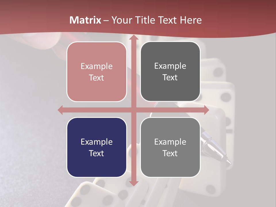 Stop Domino Manager PowerPoint Template