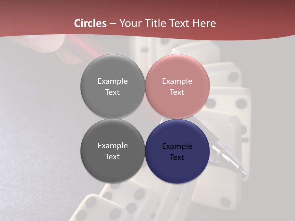 Stop Domino Manager PowerPoint Template