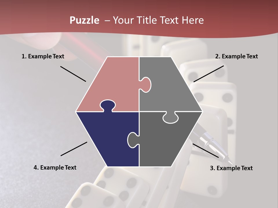 Stop Domino Manager PowerPoint Template