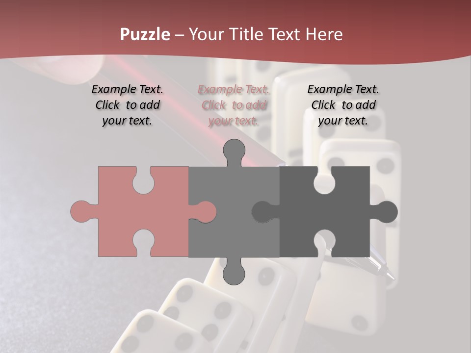 Stop Domino Manager PowerPoint Template