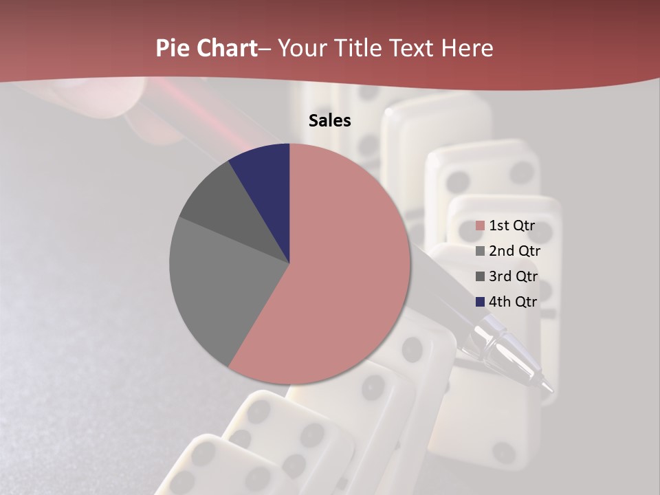 Stop Domino Manager PowerPoint Template