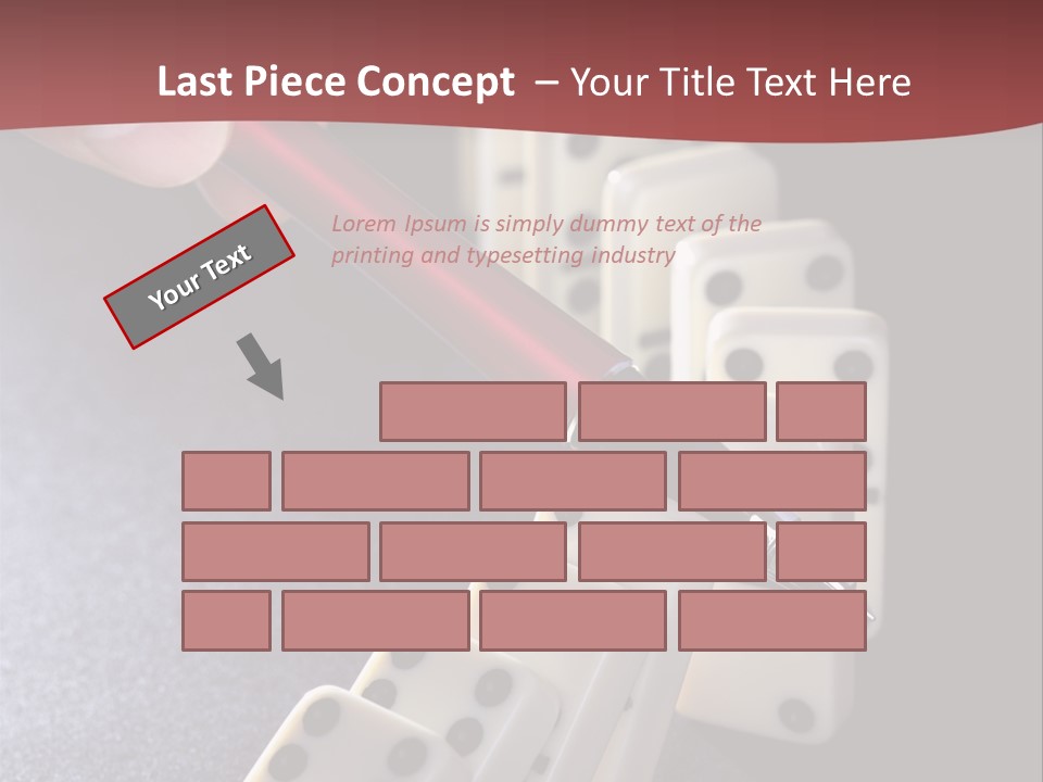 Stop Domino Manager PowerPoint Template