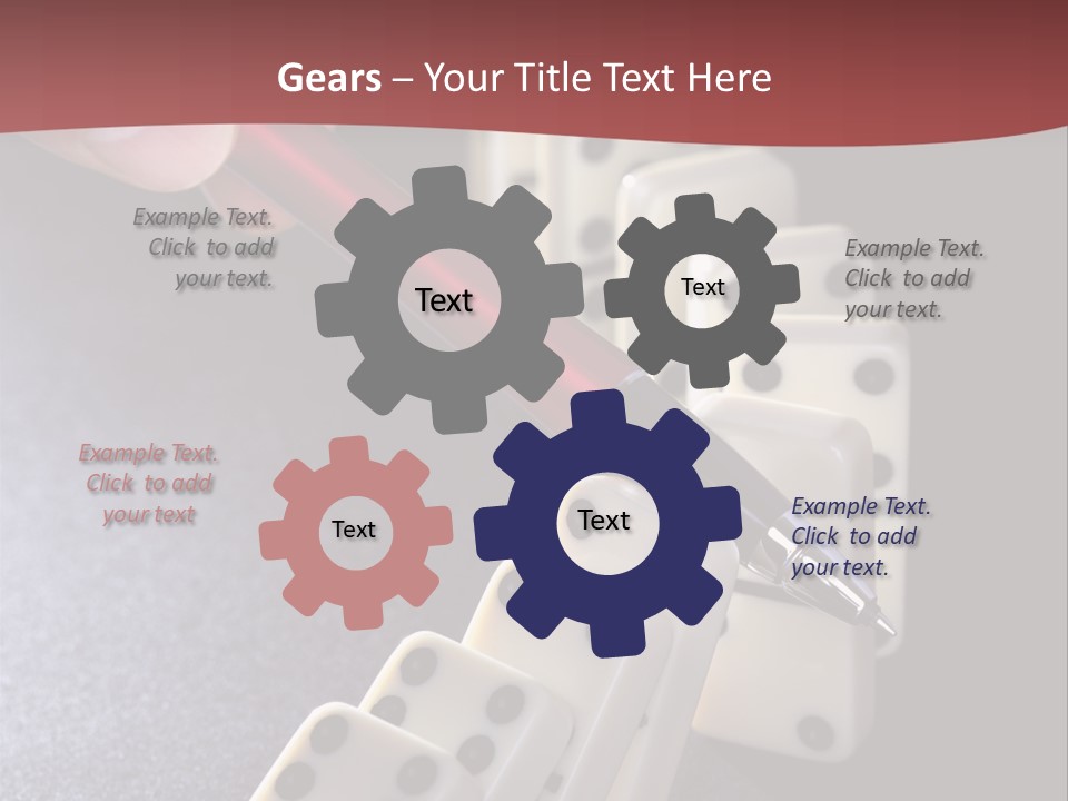 Stop Domino Manager PowerPoint Template