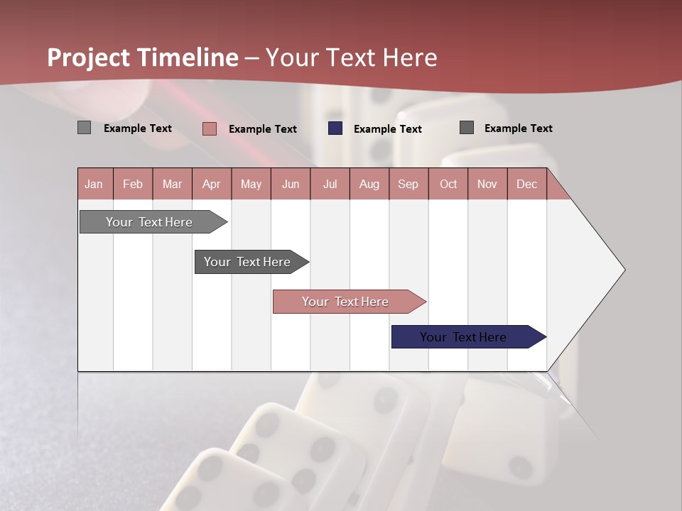 Stop Domino Manager PowerPoint Template