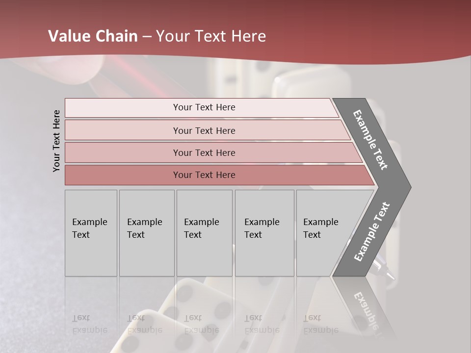 Stop Domino Manager PowerPoint Template