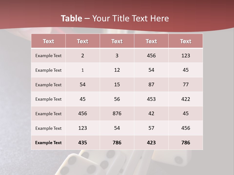 Stop Domino Manager PowerPoint Template