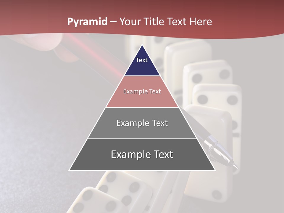 Stop Domino Manager PowerPoint Template
