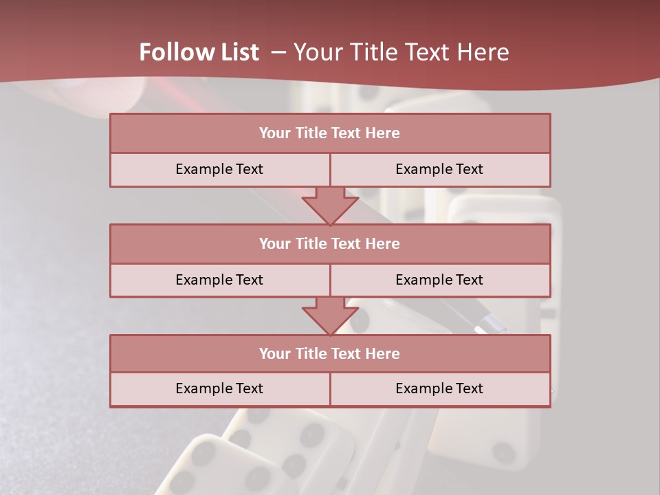 Stop Domino Manager PowerPoint Template