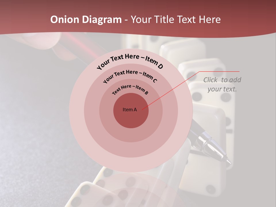 Stop Domino Manager PowerPoint Template