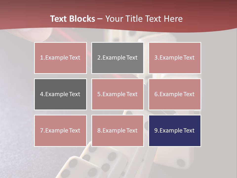 Stop Domino Manager PowerPoint Template