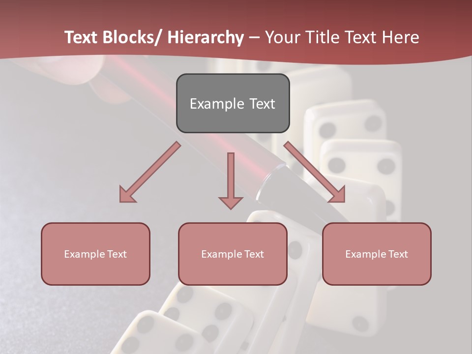 Stop Domino Manager PowerPoint Template