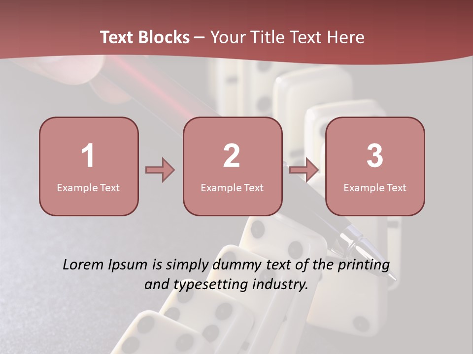 Stop Domino Manager PowerPoint Template