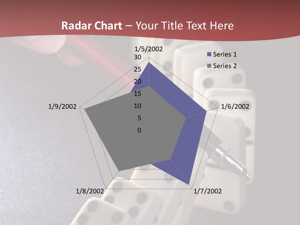 Stop Domino Manager PowerPoint Template