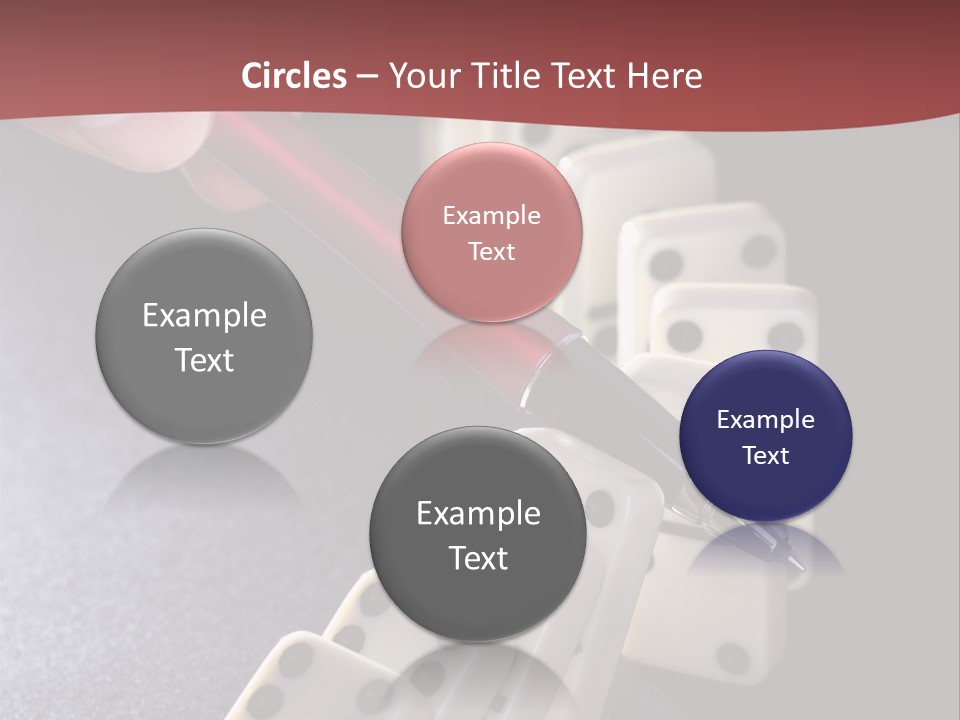 Stop Domino Manager PowerPoint Template