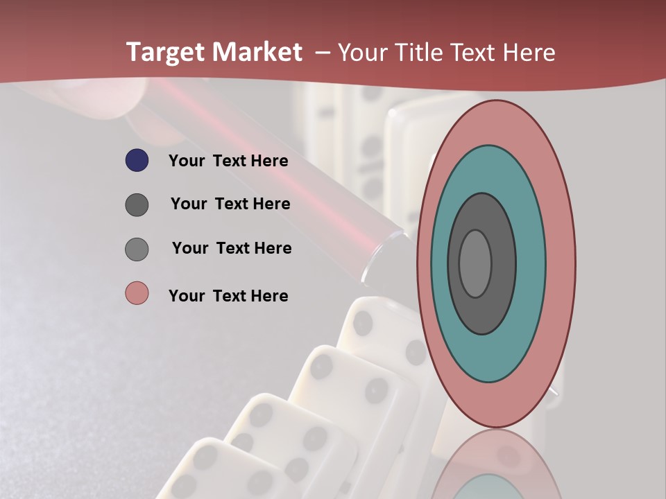 Stop Domino Manager PowerPoint Template