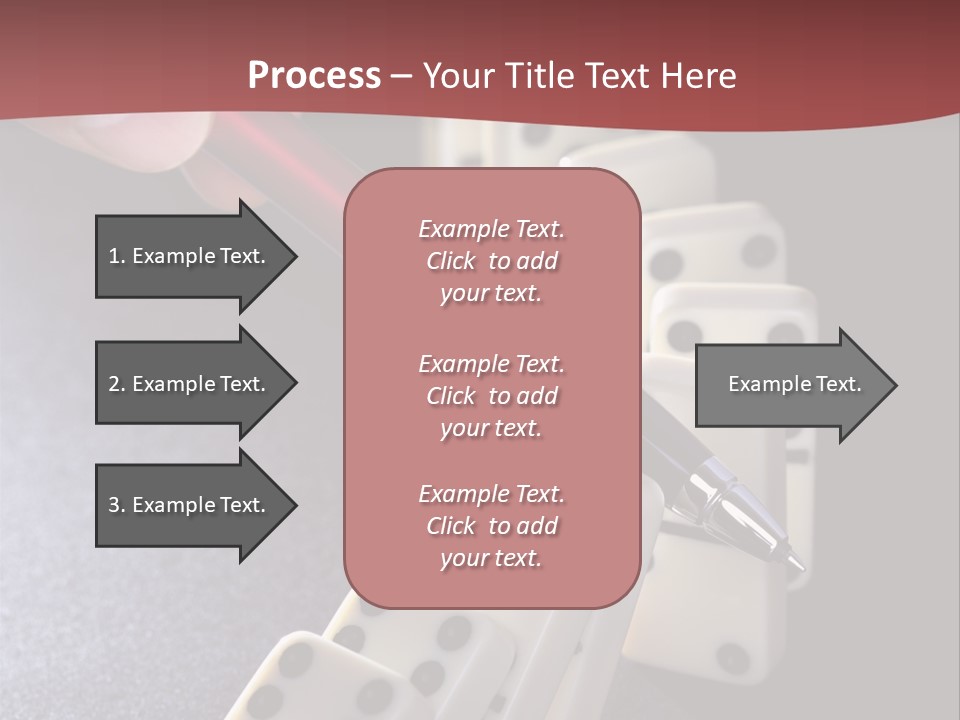Stop Domino Manager PowerPoint Template