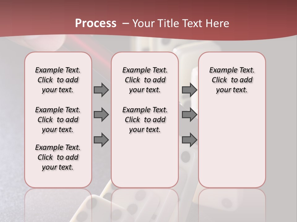 Stop Domino Manager PowerPoint Template