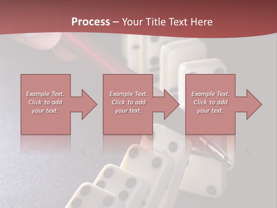 Stop Domino Manager PowerPoint Template