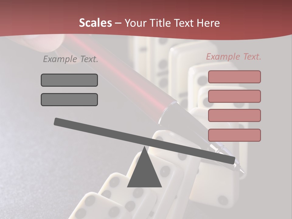 Stop Domino Manager PowerPoint Template