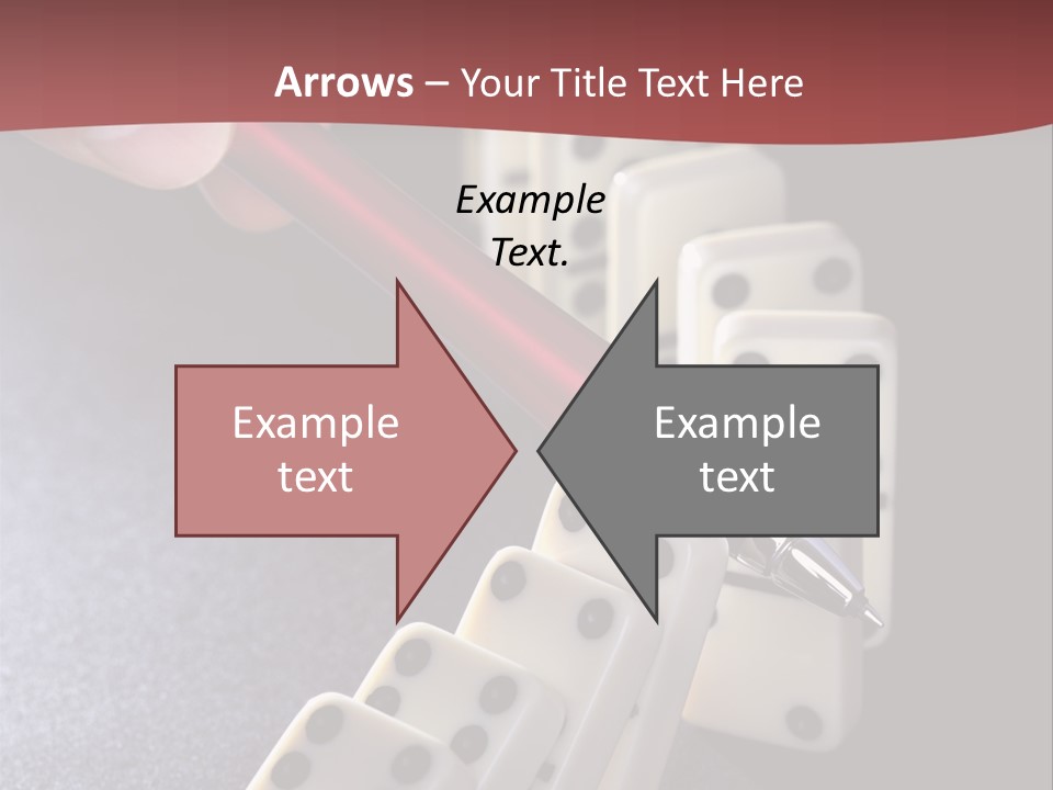 Stop Domino Manager PowerPoint Template