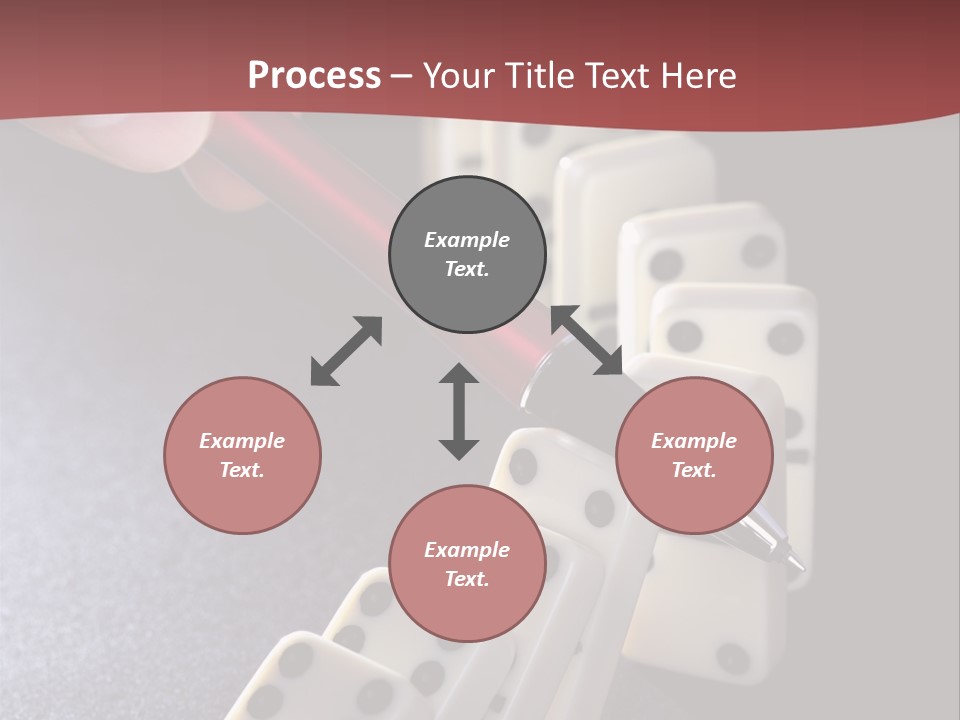 Stop Domino Manager PowerPoint Template