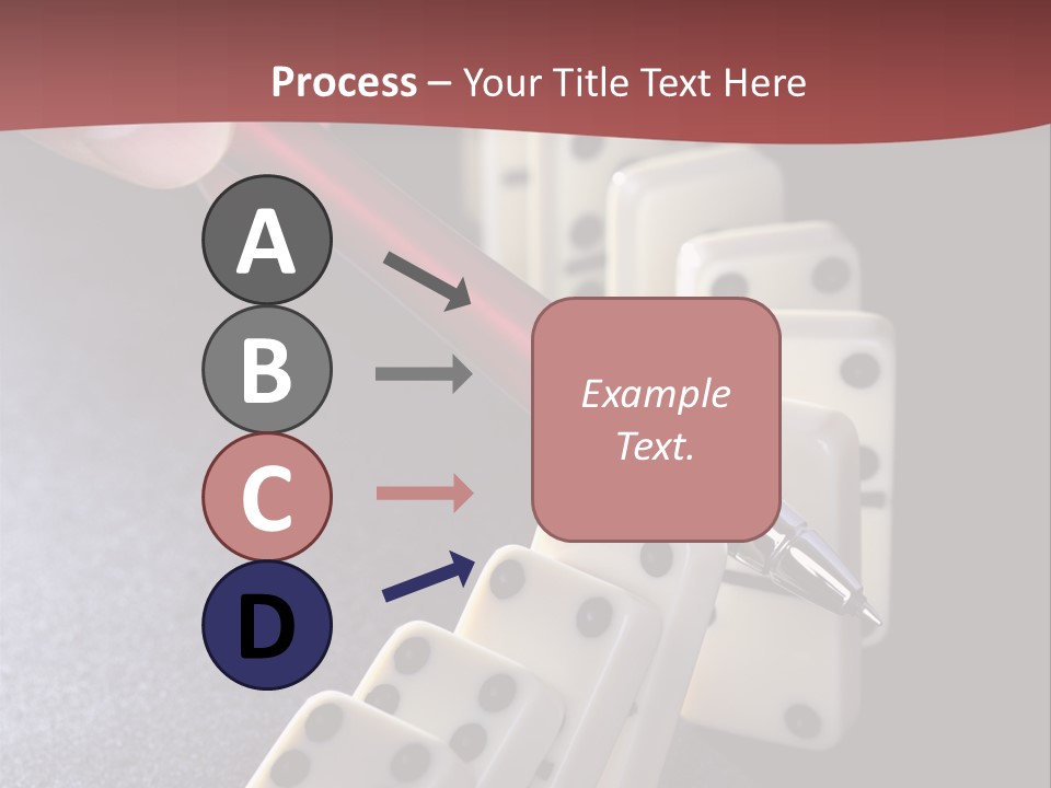 Stop Domino Manager PowerPoint Template