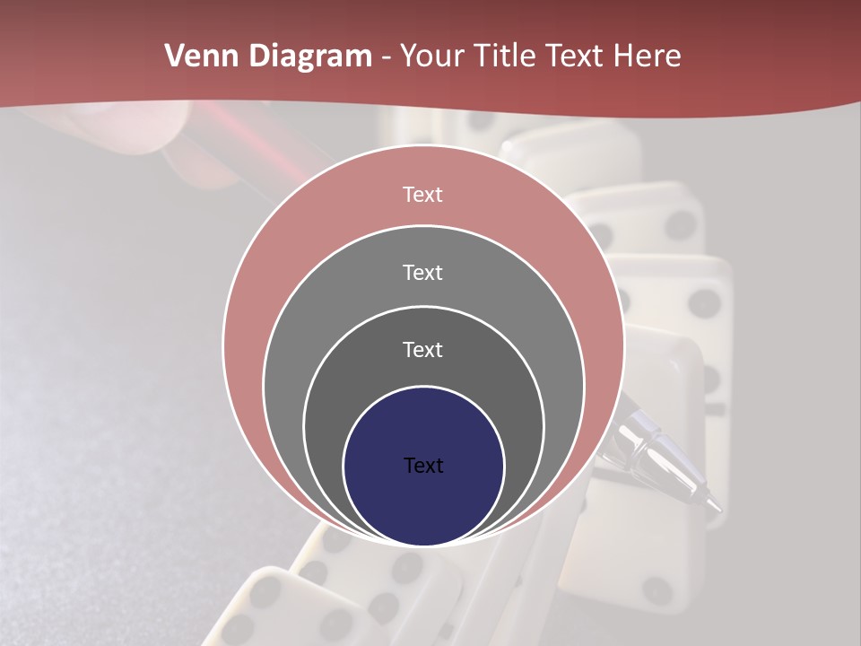 Stop Domino Manager PowerPoint Template