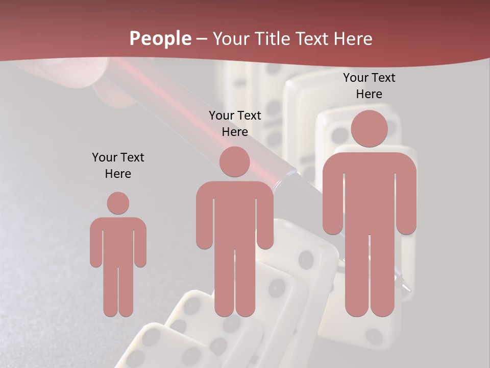 Stop Domino Manager PowerPoint Template