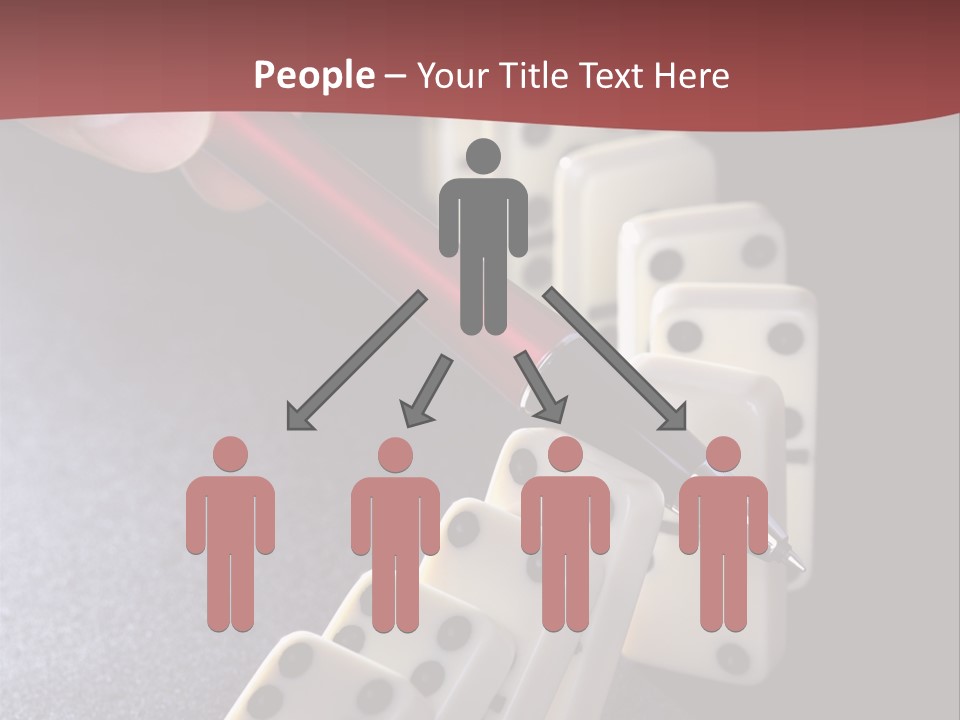 Stop Domino Manager PowerPoint Template