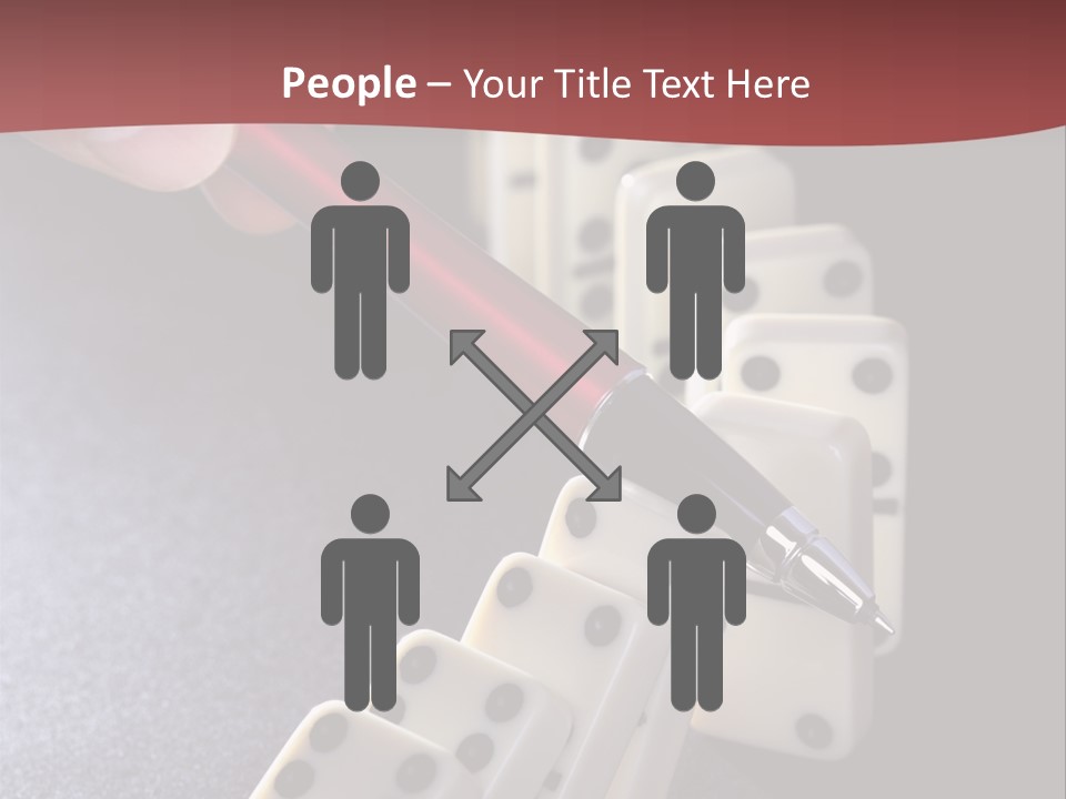 Stop Domino Manager PowerPoint Template