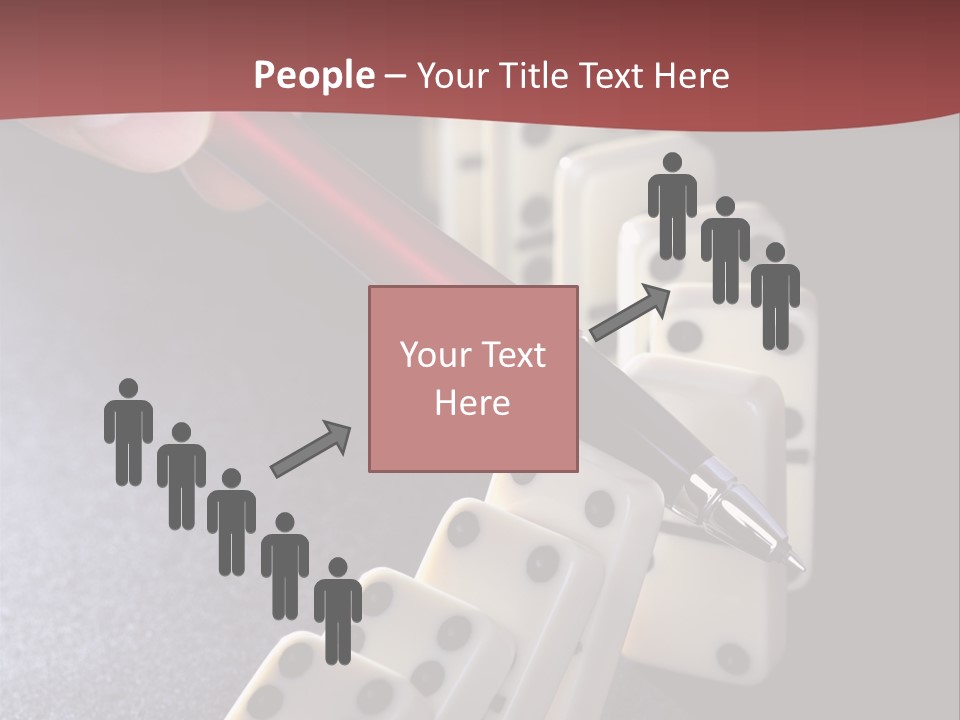 Stop Domino Manager PowerPoint Template