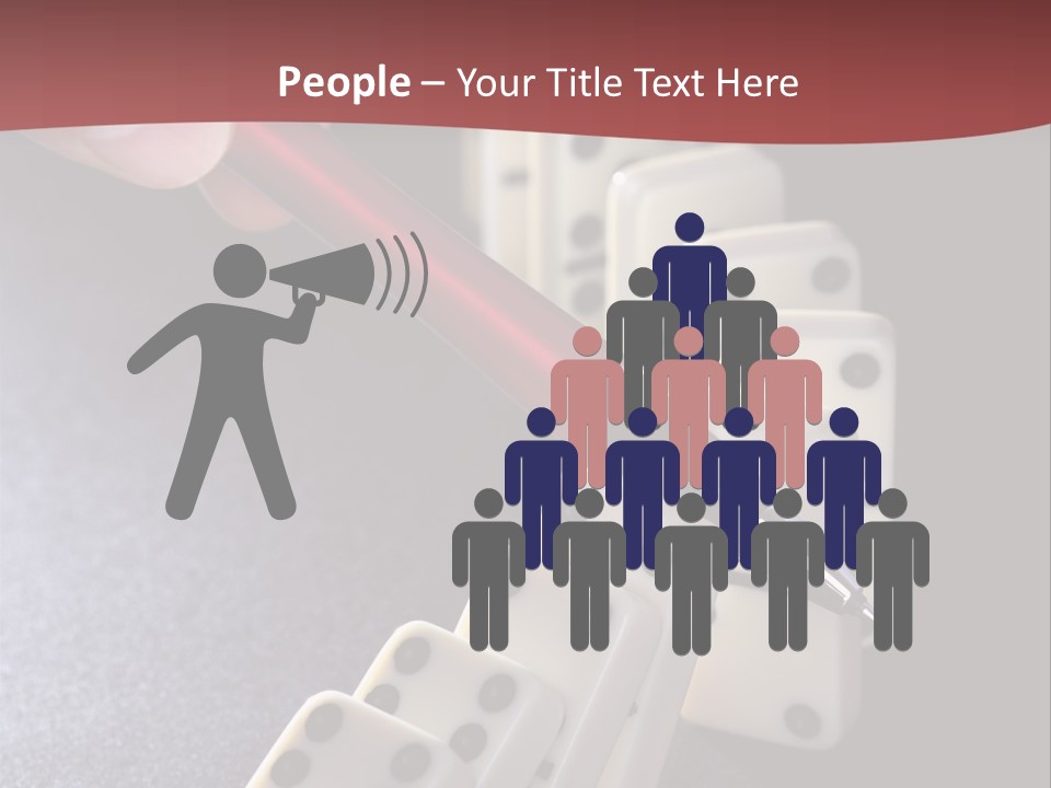 Stop Domino Manager PowerPoint Template