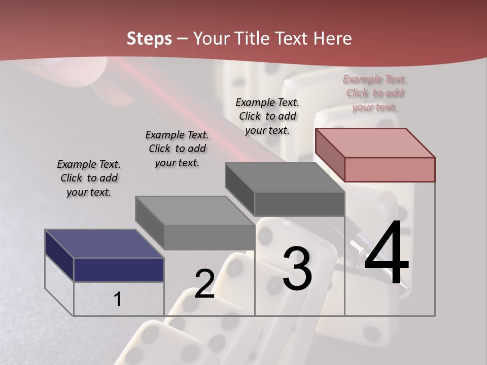 Stop Domino Manager PowerPoint Template