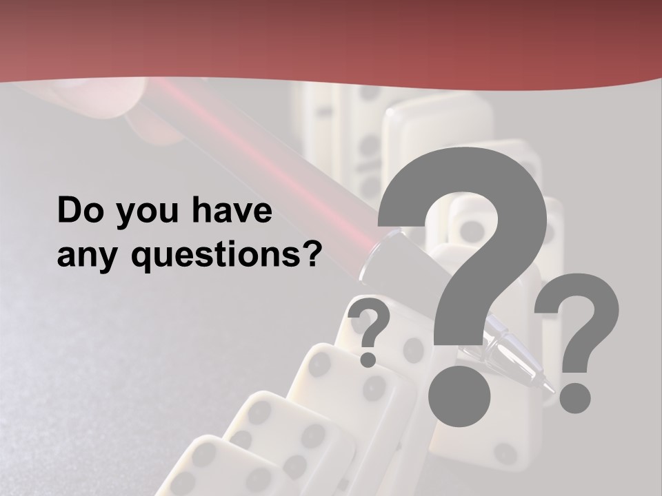 Stop Domino Manager PowerPoint Template