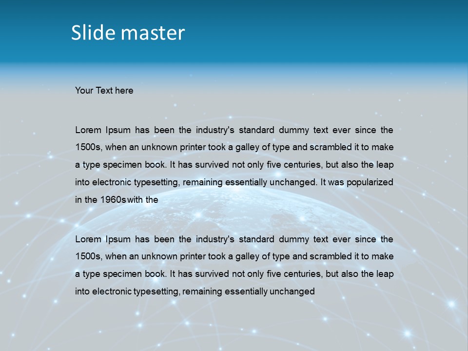 Website Worldwide Map PowerPoint Template