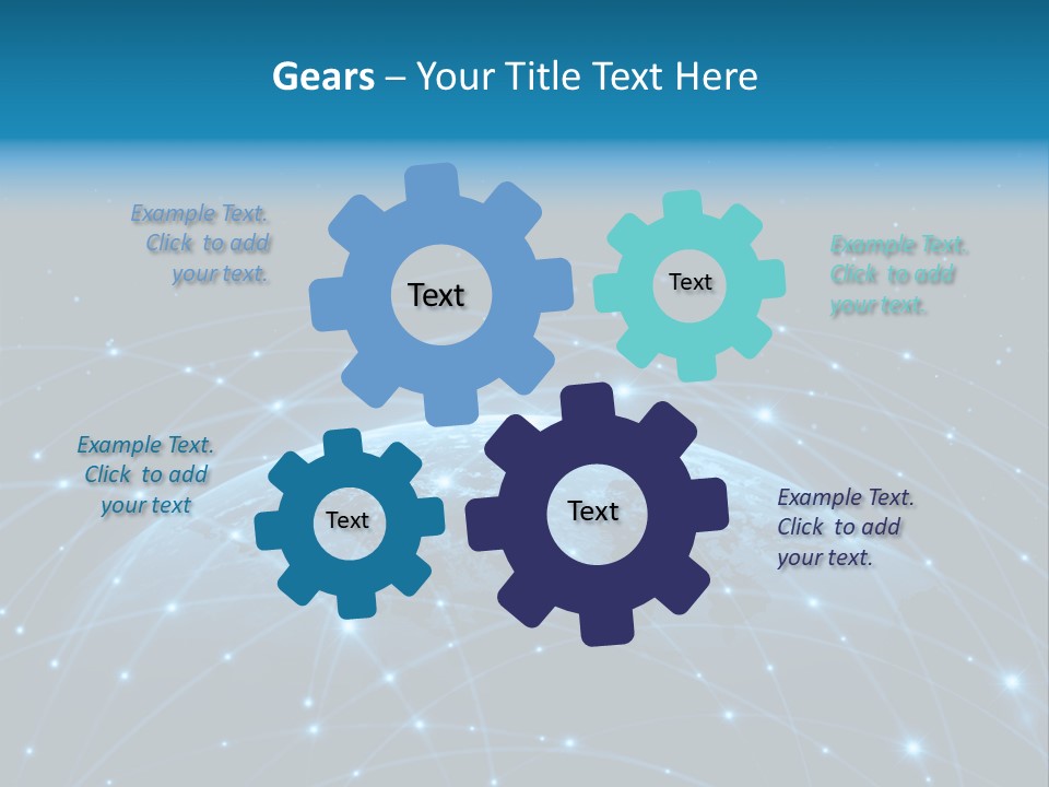 Website Worldwide Map PowerPoint Template