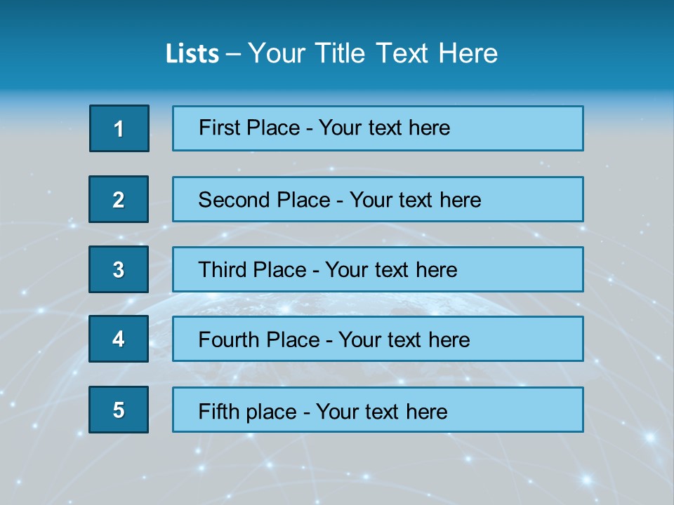 Website Worldwide Map PowerPoint Template